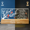 Your Light Will Never Fade - Memorial Personalized Custom Acrylic Letters 3D LED Night Light - Sympathy Gift For Family Members