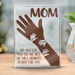Custom Name Mom Handprint Gifts - Personalized Shaped Acrylic Plaque