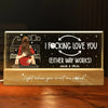 Two Heads, One Heart - Couple Personalized Custom Acrylic Letters 3D LED Night Light - Gift For Husband Wife, Anniversary