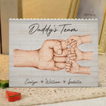 Custom Name Dad and Kids Family Gifts - Personalized Building Brick Blocks