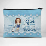 Custom Name Travel Gifts for Women - Personalized Cosmetic Bag