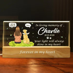 Custom Name Pet Memorial Gifts for Dog Lovers - Personalized Acrylic Letters Night Light