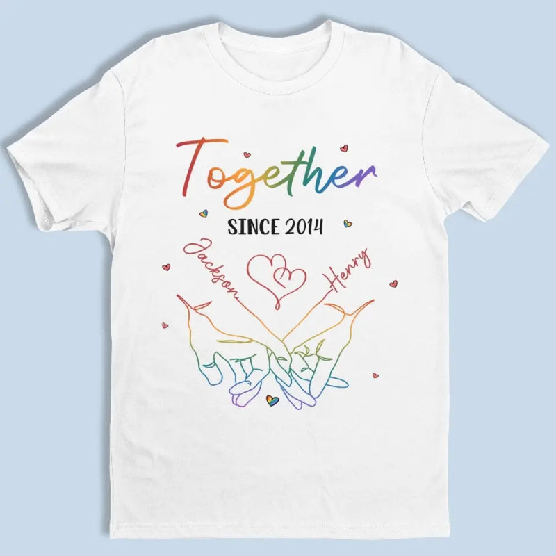 Love Is Love Forever - Couple Personalized Custom Unisex T-shirt, Hoodie, Sweatshirt - Gift For Husband Wife, Anniversary, LGBTQ+