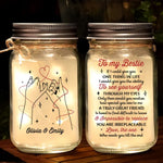Custom Name Best Friend Gifts - Personalized Mason Jar Light