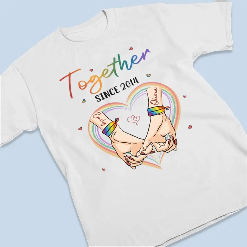 Custom Name Together Since Anniversary Gifts for Couples - Personalized Apparel
