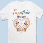 Custom Name Together Since Anniversary Gifts for Couples - Personalized Apparel