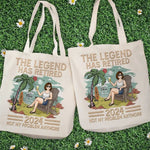 Custom Name Retirement Beach Gifts for Women - Personalized Tote Bag