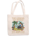 Custom Name Retirement Beach Gifts for Women - Personalized Tote Bag