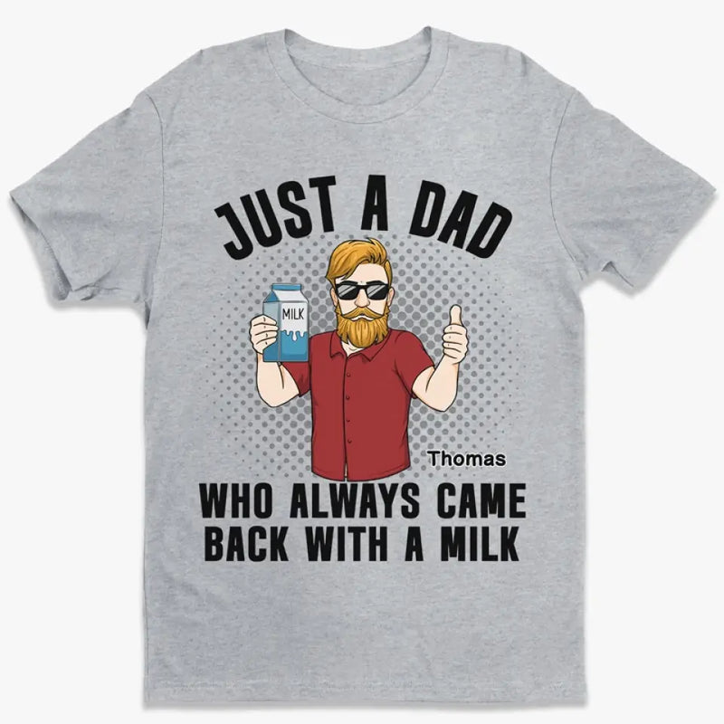 Custom Name Funny Dad Milk Gifts for Fathers - Personalized Apparel