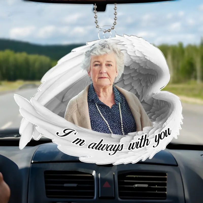 Custom Photo Memorial Angel Car Gifts - Personalized Car Ornament