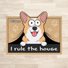 I Rule The House - Dog Personalized Custom Shaped Home Decor Decorative Mat - House Warming Gift For Pet Owners, Pet Lovers
