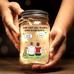 Custom Name Memorial Gifts for Family - Personalized Mason Jar Light