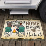 Custom Name RV Camping Gifts for Couples - Personalized Doormat