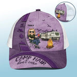 Custom Name Camping Gifts for Women - Personalized Mesh-back Baseball Cap