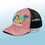 Custom Name Beach Hair Don't Care Gifts for Women - Personalized Mesh-back Baseball Cap