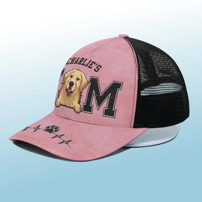 Custom Name Dog Mom Gifts - Personalized Mesh-back Baseball Cap