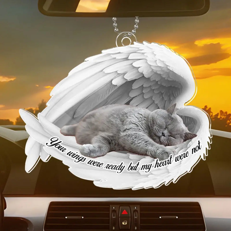Custom Photo Once By My Side, Forever In My Heart - Memorial Personalized Custom Car Ornament - Acrylic Custom Shaped - Sympathy Gift For Pet Owners, Pet Lovers