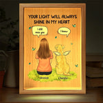 Custom Name Pet Memorial Gifts for Dog Lovers - Personalized Frame Light Box