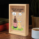 Custom Name Pet Memorial Gifts for Dog Lovers - Personalized Frame Light Box