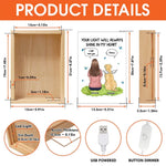 Custom Name Pet Memorial Gifts for Dog Lovers - Personalized Frame Light Box
