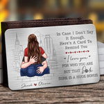 Custom Name Romantic Couple Gifts - Personalized Aluminum Wallet Card