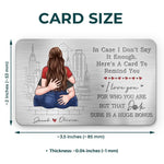 Custom Name Romantic Couple Gifts - Personalized Aluminum Wallet Card