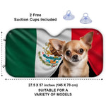Canadian Flag Golden Retriever Patriotic Car Decor - Auto Sunshade