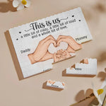 Custom Name Family Love Gifts for Parents - Personalized Building Brick Blocks