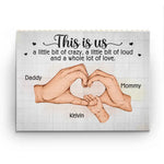 Custom Name Family Love Gifts for Parents - Personalized Building Brick Blocks