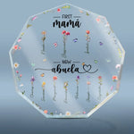 Custom Name First Mama Now Abuela Gift - Personalized Shaped Acrylic Plaque