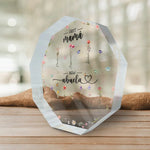 Custom Name First Mama Now Abuela Gift - Personalized Shaped Acrylic Plaque