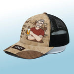 Custom Name Retirement Gifts for Men - Personalized Mesh-back Baseball Cap
