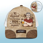 Custom Name Retirement Gifts for Men - Personalized Mesh-back Baseball Cap