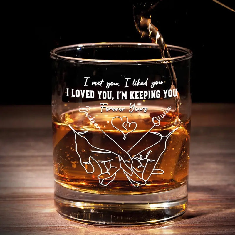 Romantic Forever Yours Gifts for Couples - Whiskey Glass
