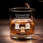 Custom Name Funny Dog Lover Gifts - Personalized Whiskey Glass