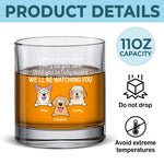 Custom Name Funny Dog Lover Gifts - Personalized Whiskey Glass