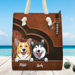 Custom Dog Name Gifts for Dog Lovers - Personalized Beach Bag