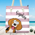Custom Name Dog Beach Gifts - Personalized Beach Bag