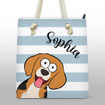 Custom Name Dog Beach Gifts - Personalized Beach Bag