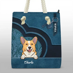 Custom Dog Name Gifts for Dog Lovers - Personalized Beach Bag