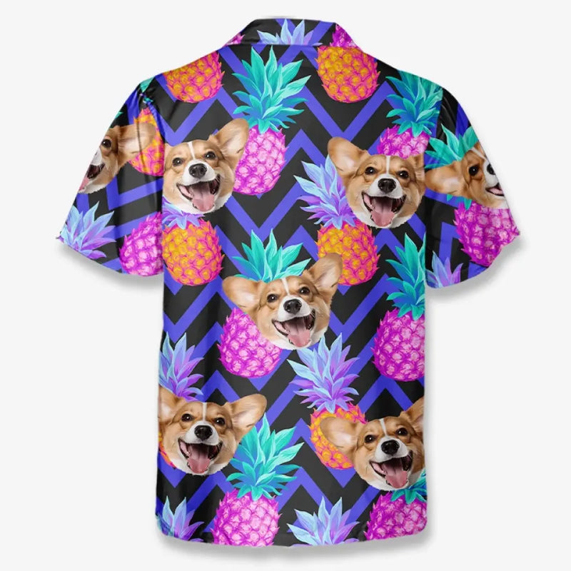 Custom Corgi Pineapple Gifts for Dog Lovers - Personalized Hawaiian Shirt