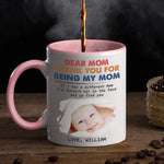 Custom Photo Funny Gifts for Mom - Personalized Accent Mug