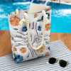 I Wanna Hold Your Hand And Discover The World - Family Personalized Custom Beach Bag - Gift For Mom, Grandma