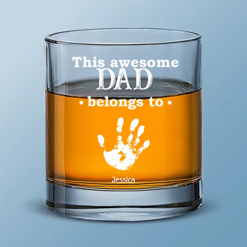 I Drink Whiskey And I Know Things - Family Personalized Custom Whiskey Glass - Gift For Dad, Grandpa