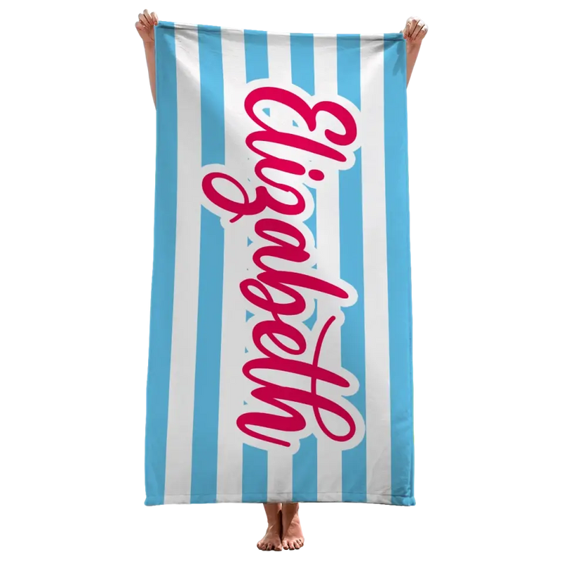 Gone To The Beach - Bestie Personalized Custom Beach Towel - Summer Vacation Gift, Birthday Pool Party Gift For Best Friends, BFF, Sisters