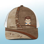 Custom Name Best Mom Gifts - Personalized Mesh-Back Baseball Cap