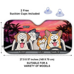 Custom Pet Name Dog and Cat Car Gifts - Personalized Auto Sunshade