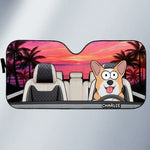 Custom Pet Name Dog and Cat Car Gifts - Personalized Auto Sunshade