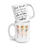 Custom Name Best Friend Flower Gifts - Personalized Mugs