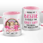 Custom Name Best Friend Gifts for Women - Personalized Accent Mugs